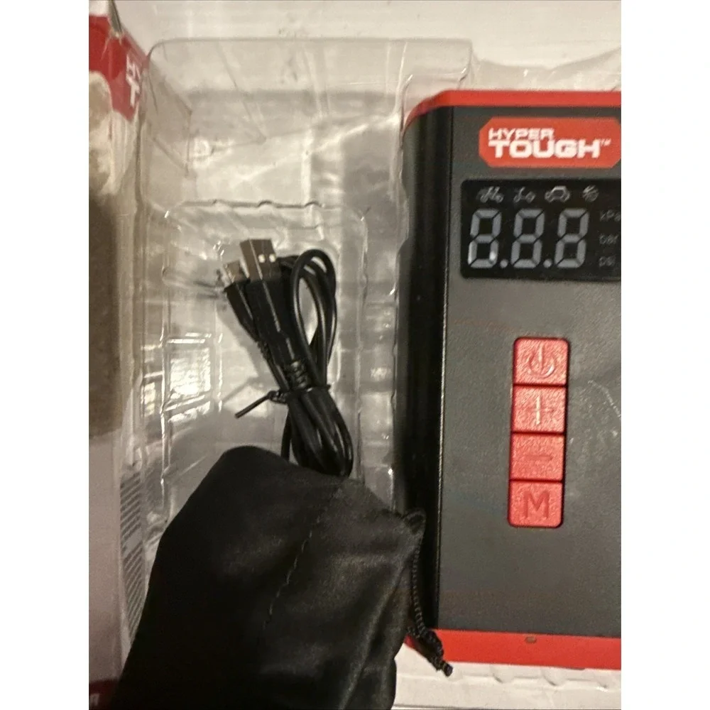 HYPER Tough 10774216 Rechargeable Bicycle Tire Inflator New Open Box